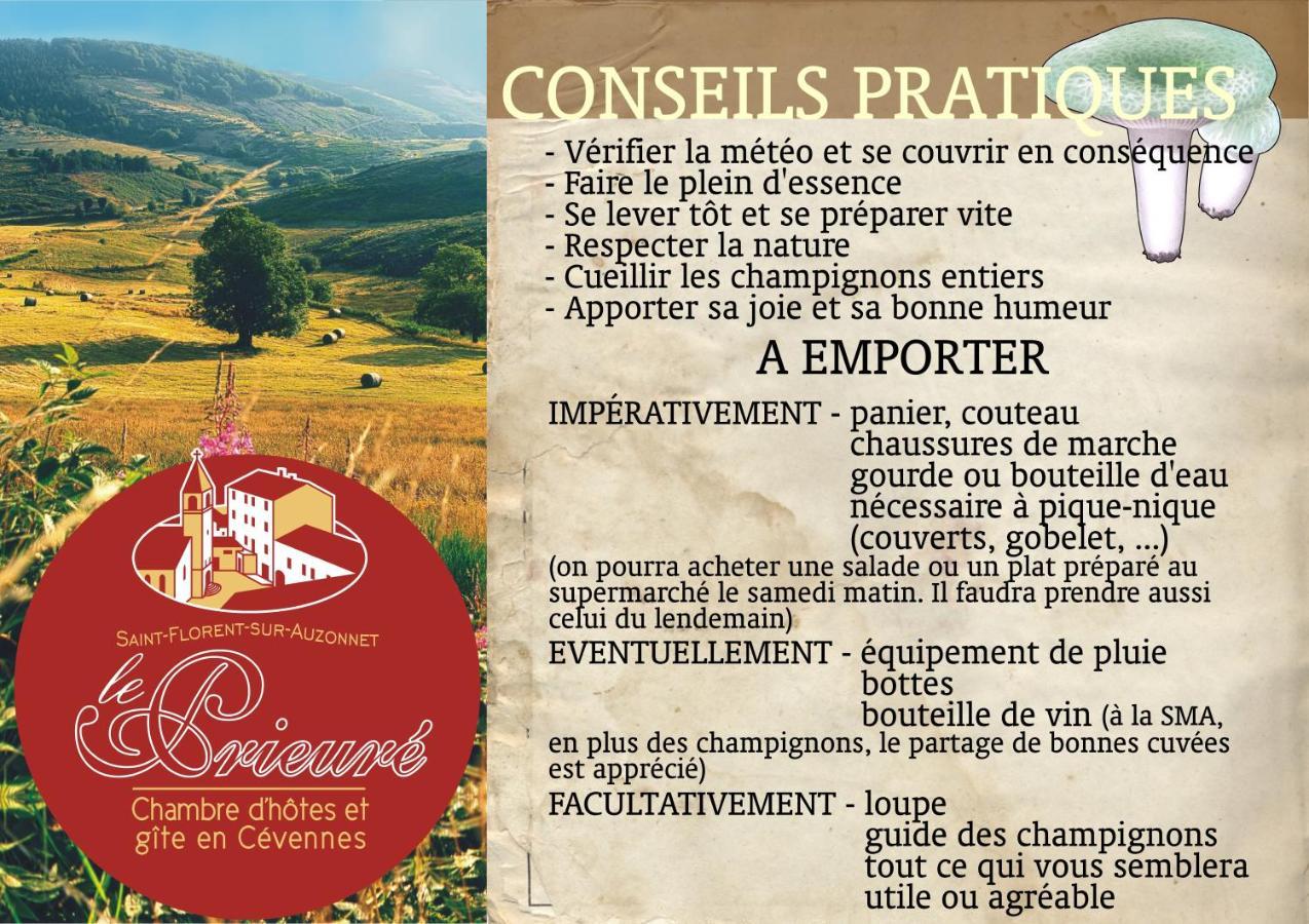 Bed and Breakfast Le Prieure Saint-Florent-sur-Auzonnet Exterior foto